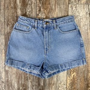 American Apparel High Rise Jean Shorts